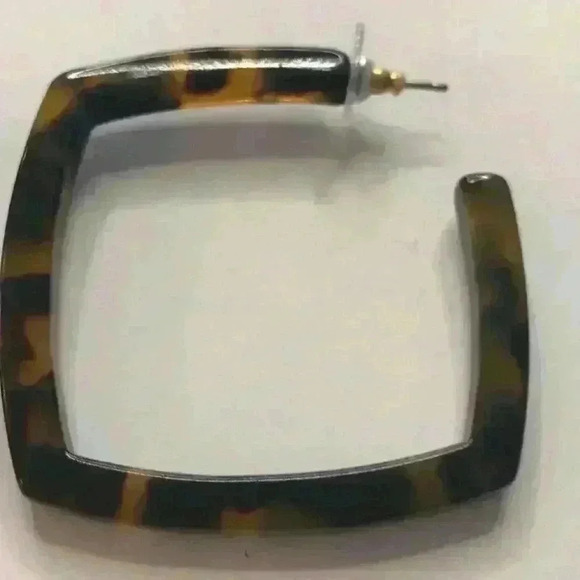 J Crew New Square Hoop Earrings - Picture 6 of 8